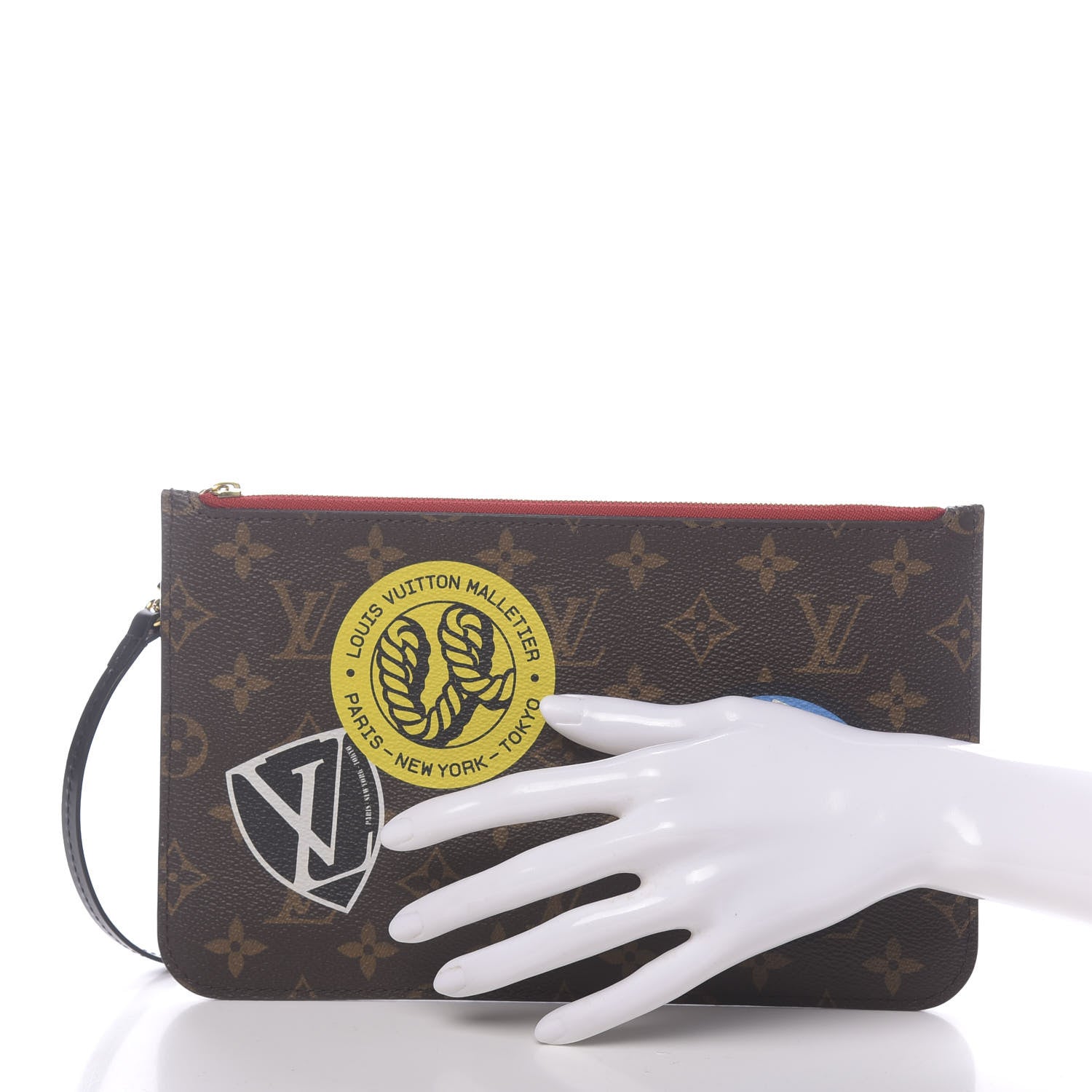 Louis Vuitton Monogram World Tour Neverfull MM GM Pochette 2 of 8