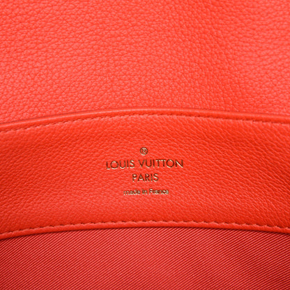 Louis Vuitton Calfskin Lockme MM Rouge 6 of 7