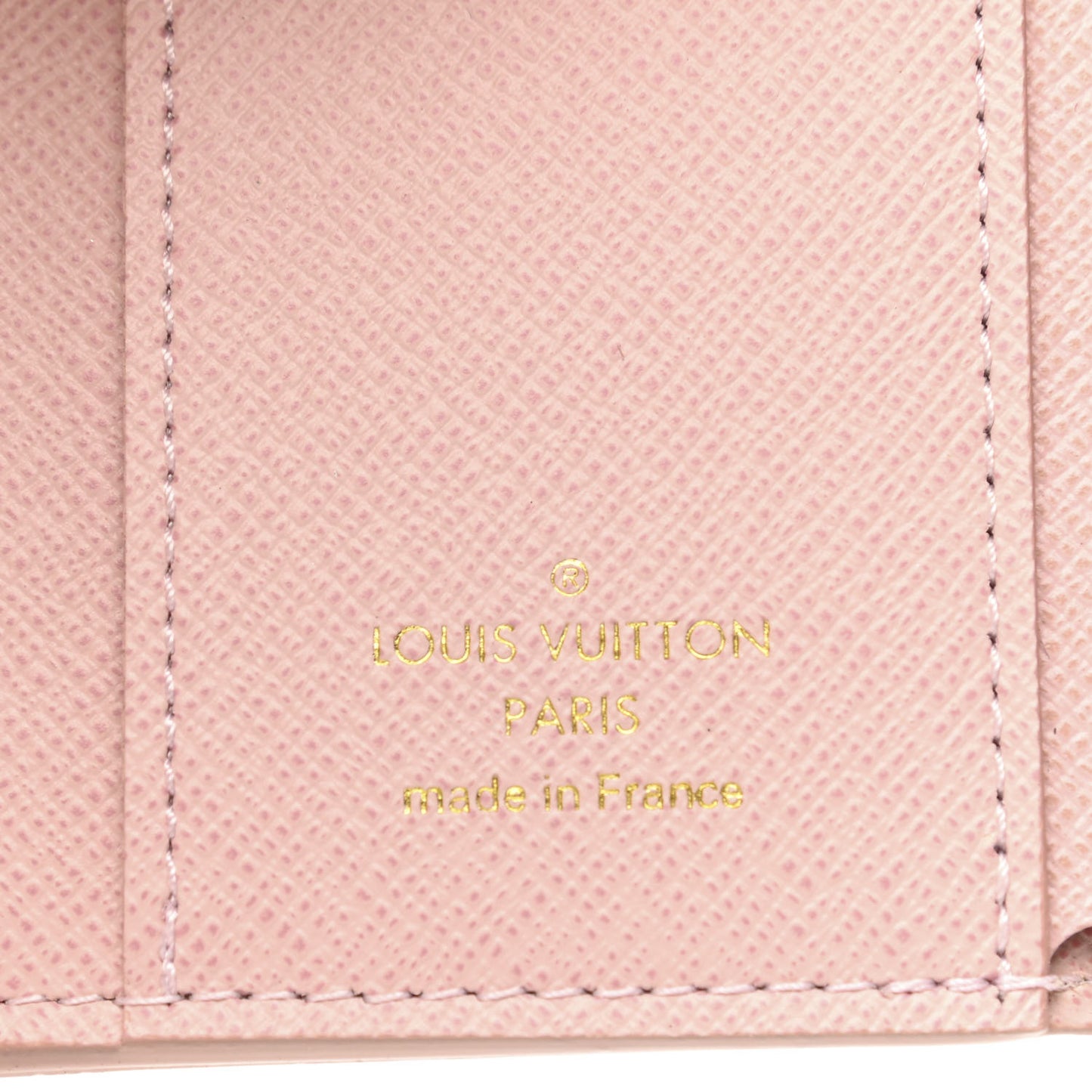 Damier Azur Studded Zoe Wallet Rose Ballerine
