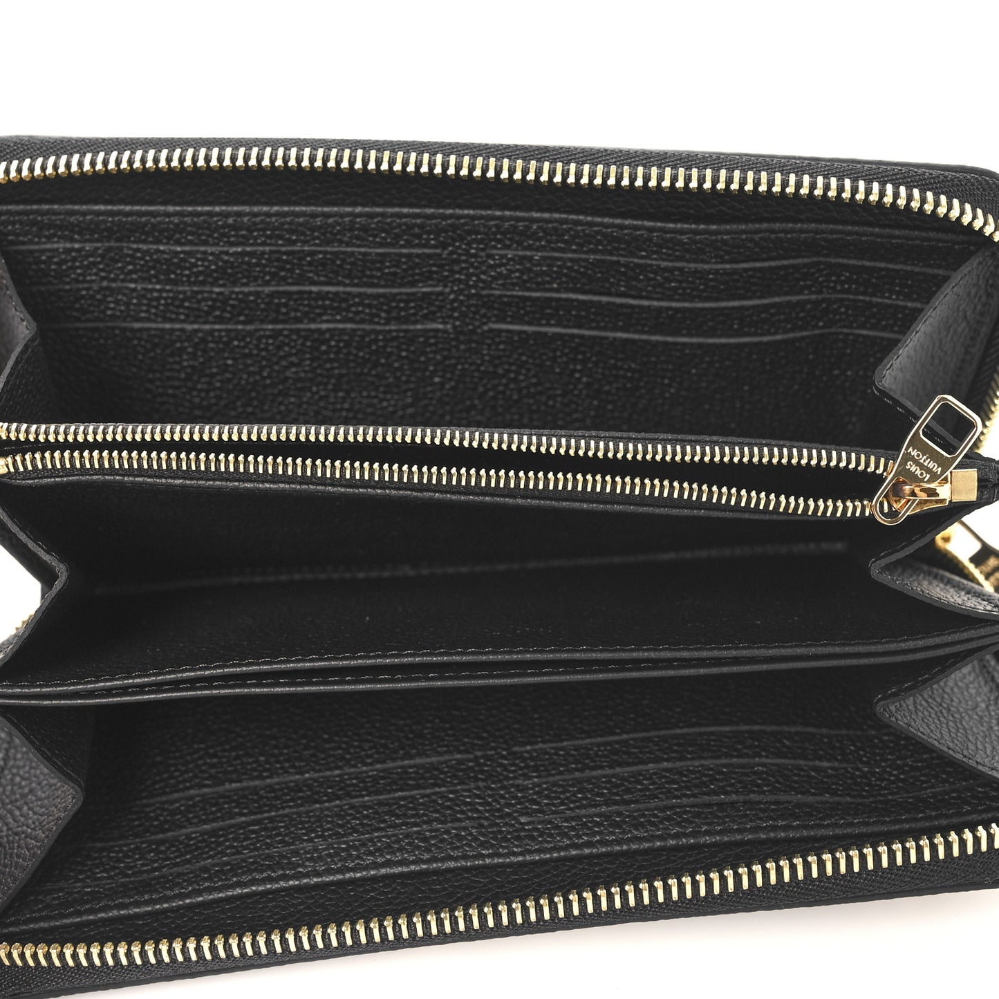 Empreinte Monogram Giant Zippy Wallet Black Beige