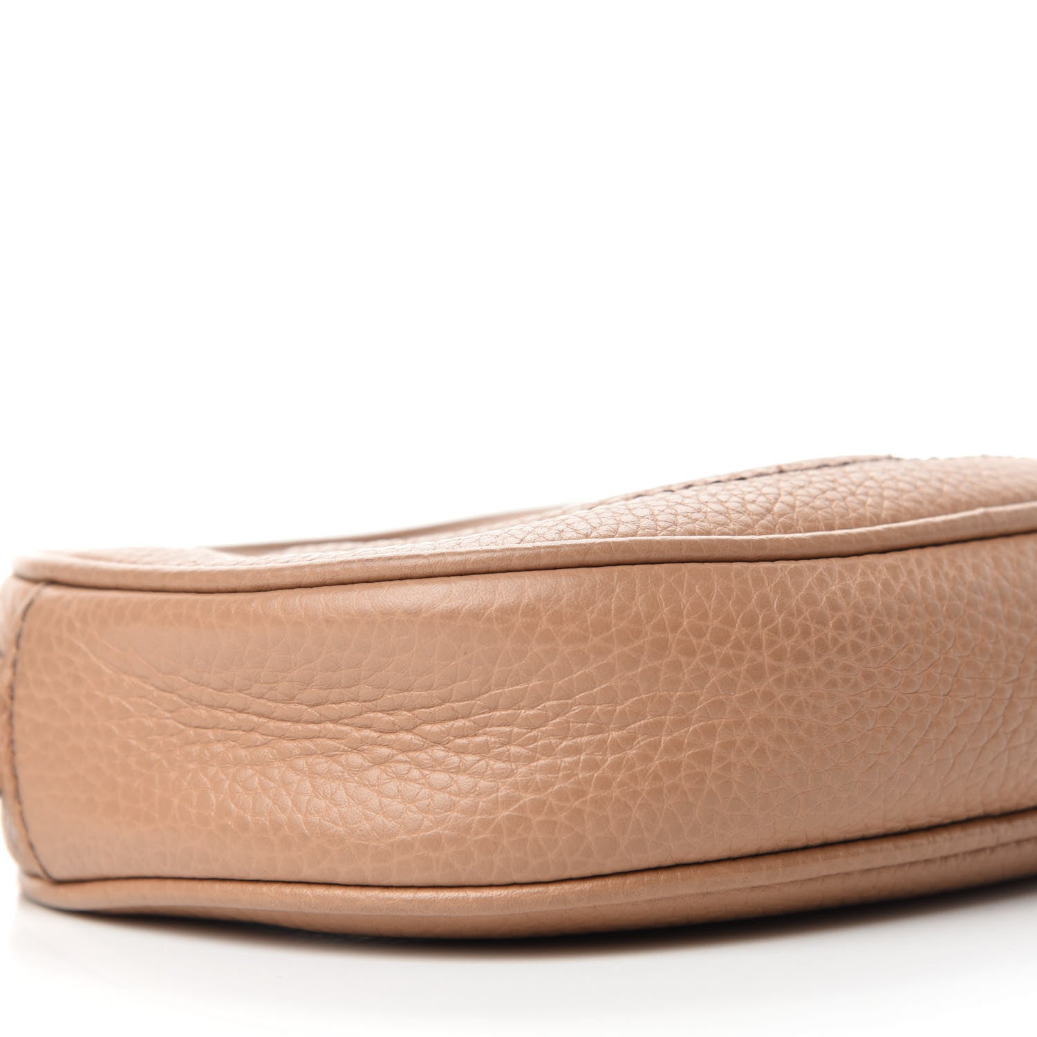 Gucci Pebbled Calfskin Mini Soho Chain Bag Camelia 6 of 11