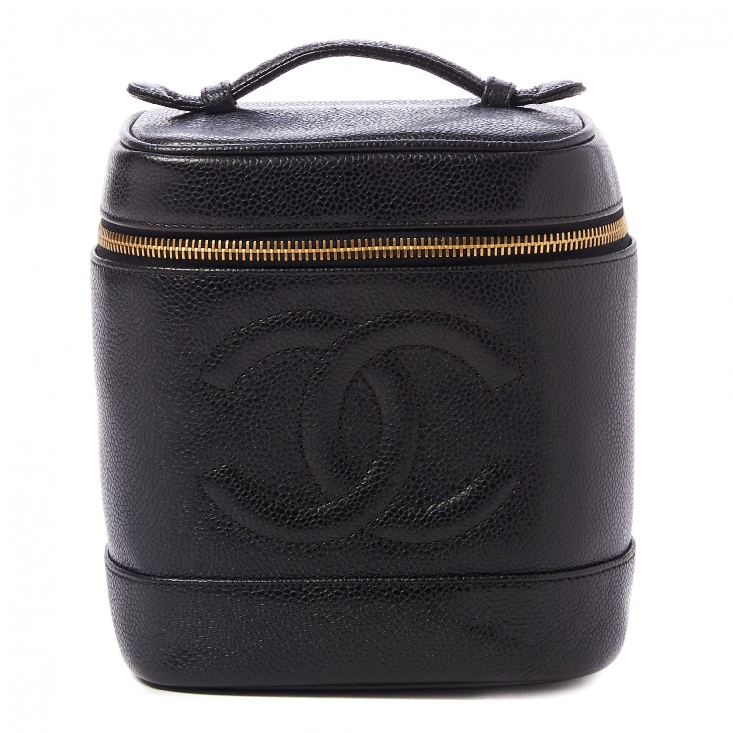 Chanel Caviar Vanity Cosmetic Case Black 1 of 8