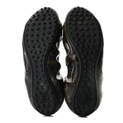 Louis Vuitton Monogram Flirty Ballerina Flats 37.5 Gold 8 of 10