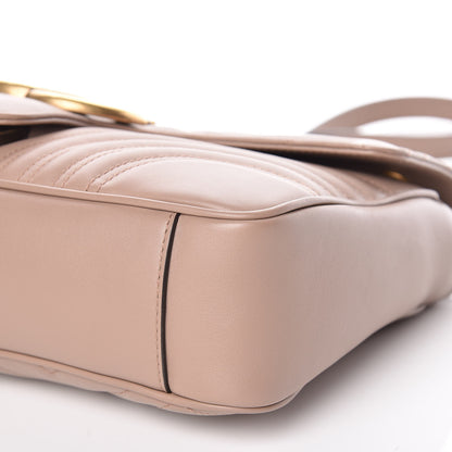 Gucci Calfskin Matelasse Medium GG Marmont Shoulder Bag Porcelain Rose 9 of 10