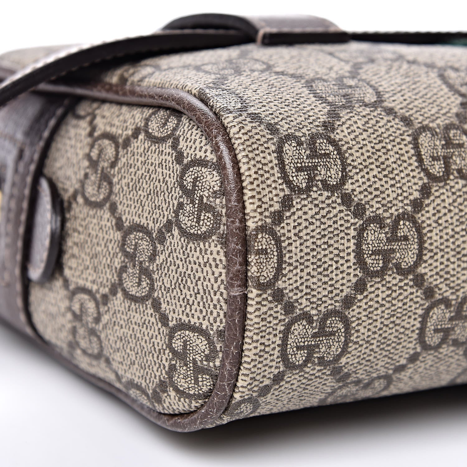 Gucci GG Supreme Monogram Web Small Ophidia Belt Bag 85 34 Dark Brown 10 of 11