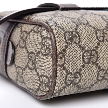 Gucci GG Supreme Monogram Web Small Ophidia Belt Bag 85 34 Dark Brown 10 of 11