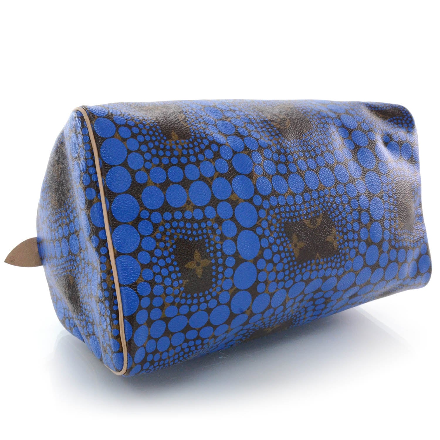 Louis Vuitton Monogram Kusama Town Speedy 30 Blue 4 of 9