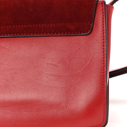 Chloe Suede Calfskin Small Faye Shoulder Bag Red 15 of 16