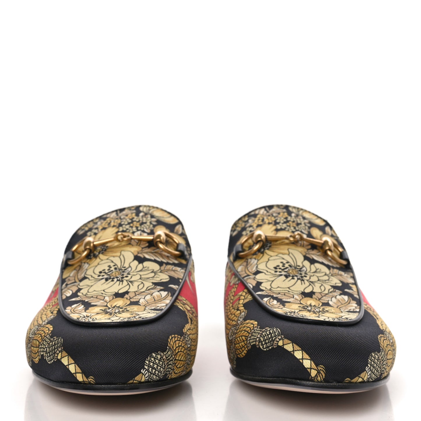 Twill Flora Womens Princetown Slippers 39 Red Black