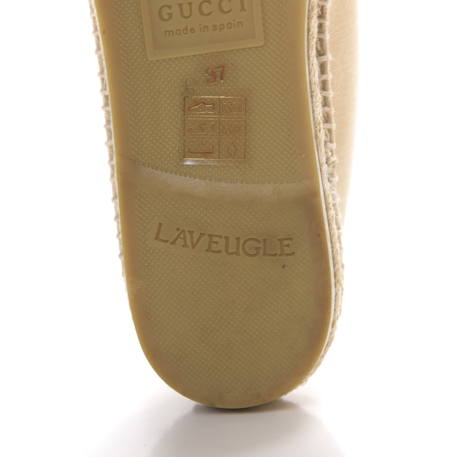 Gucci Canvas Logo Espadrilles 37 Greggio White 7 of 12