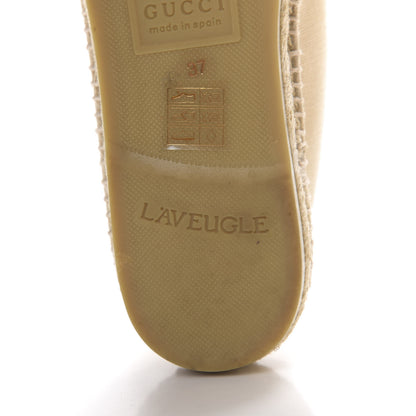 Gucci Canvas Logo Espadrilles 37 Greggio White 7 of 12