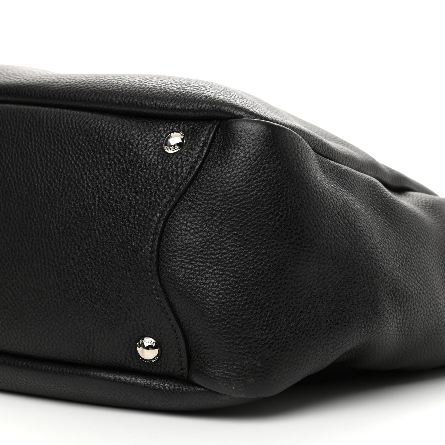 Vitello Daino Side Pocket Hobo Black