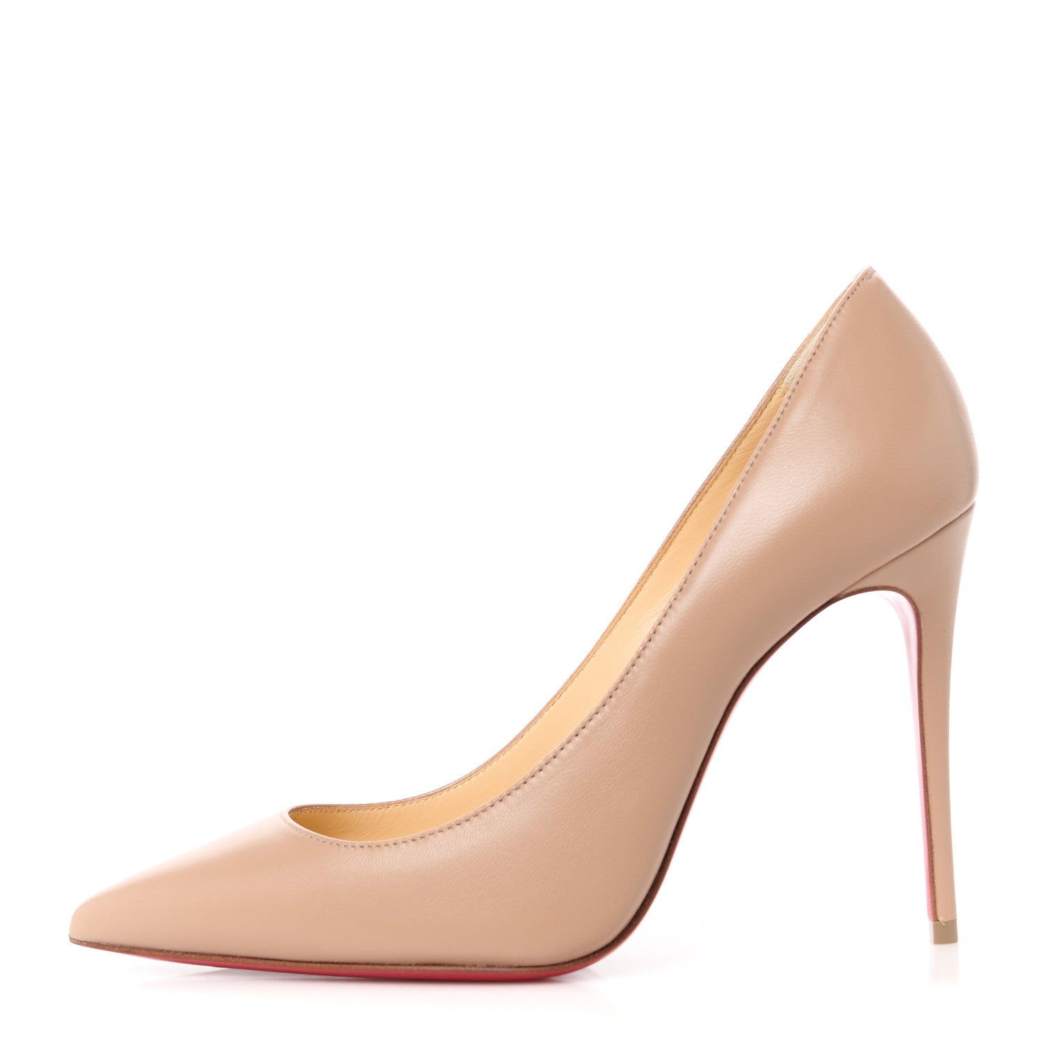 Christian Louboutin Nappa Kate 100 Pumps 35 Nude 1 of 9