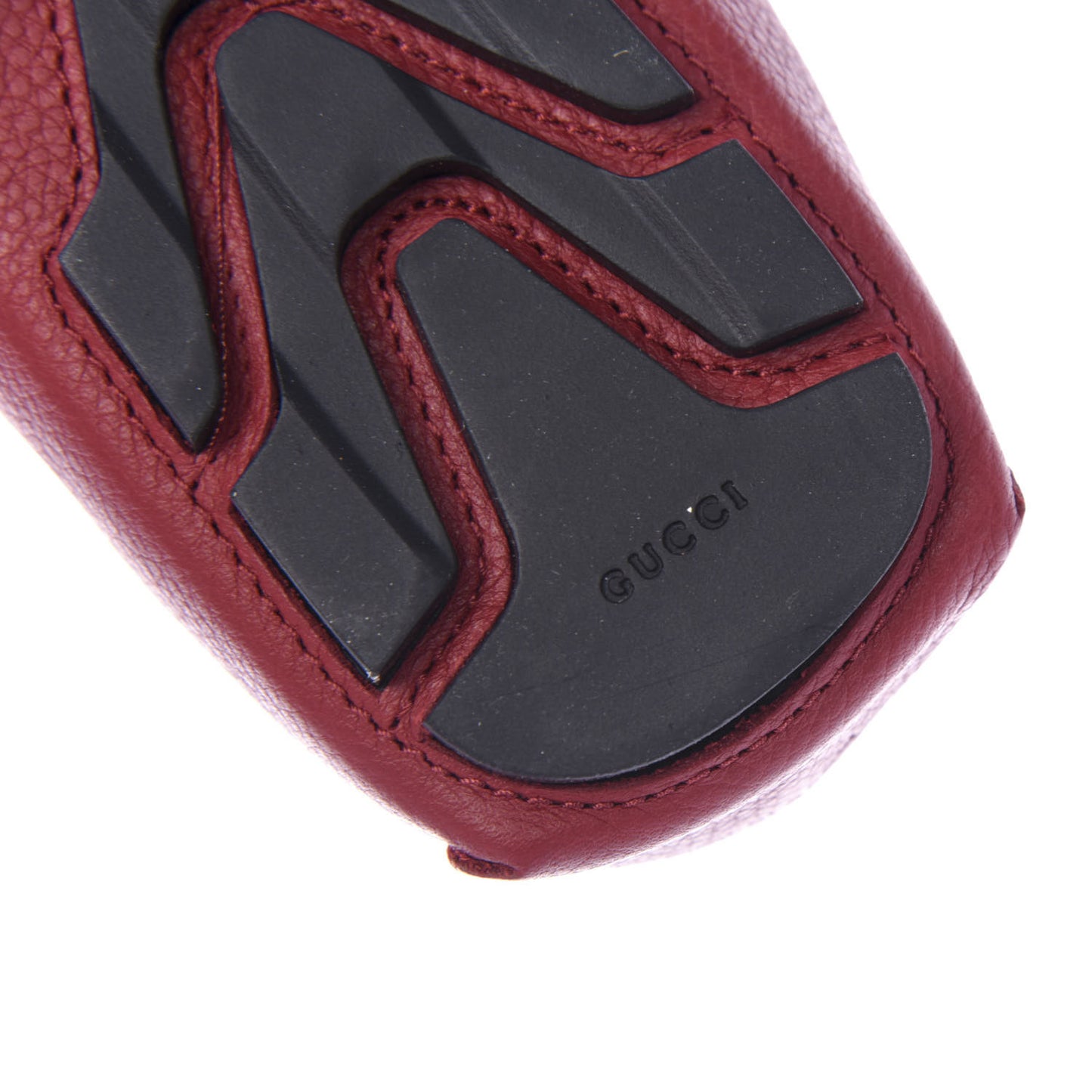 Calfskin Web Mens Driver Loafers 8 Red