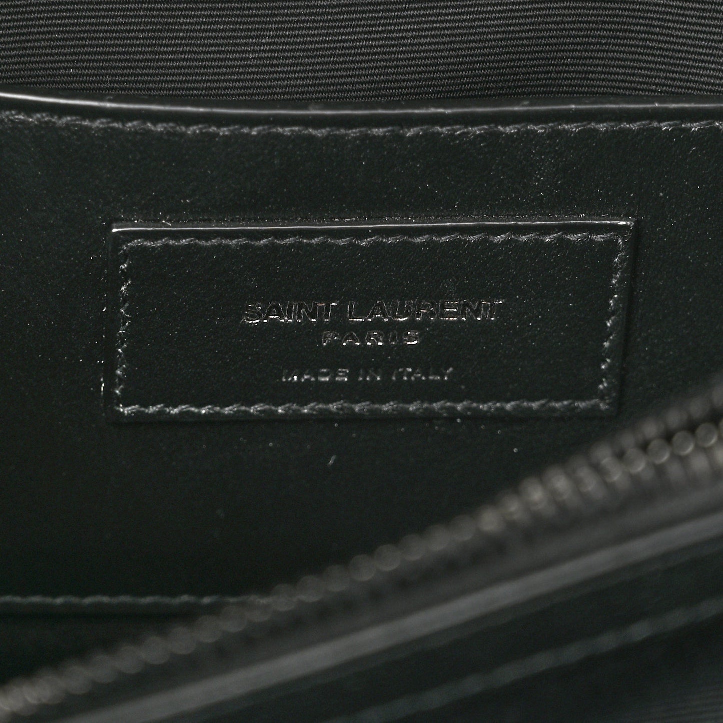 Sheepskin Matelasse Chevron Monogram Monochrome Medium College Bag Black