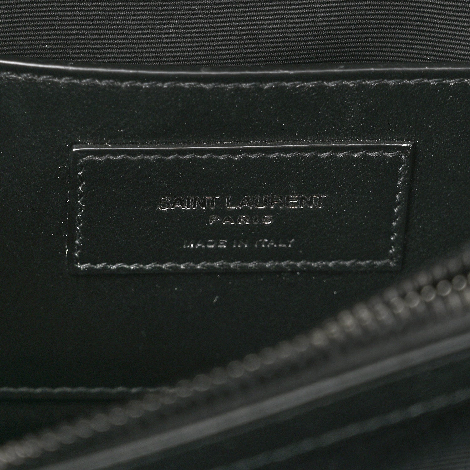 Saint Laurent Sheepskin Matelasse Chevron Monogram Monochrome Medium College Bag Black 7 of 10