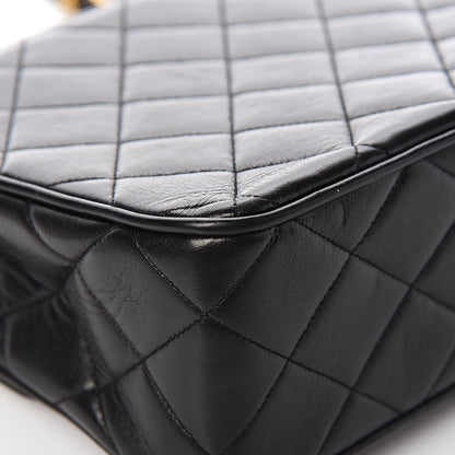 Chanel Lambskin Quilted Medium Single Flap Black 12 of 15