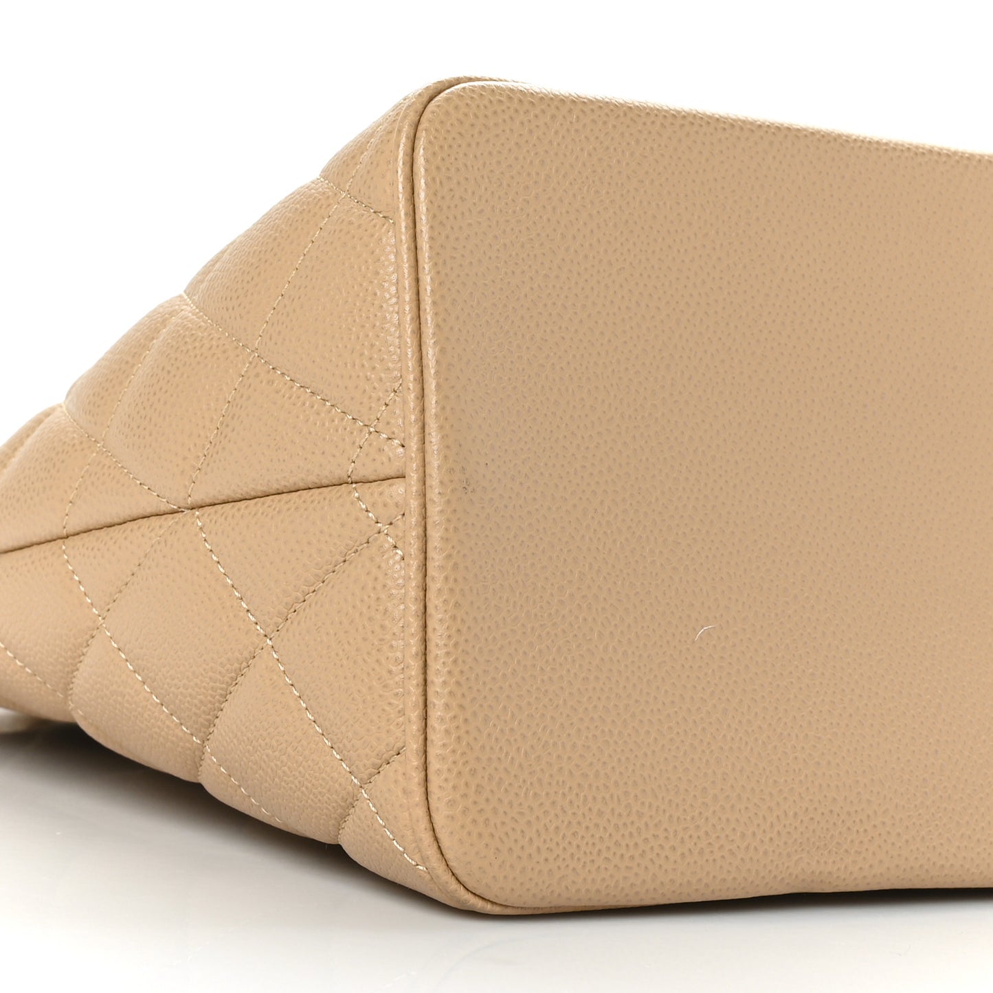 Caviar Quilted Medallion Tote Beige