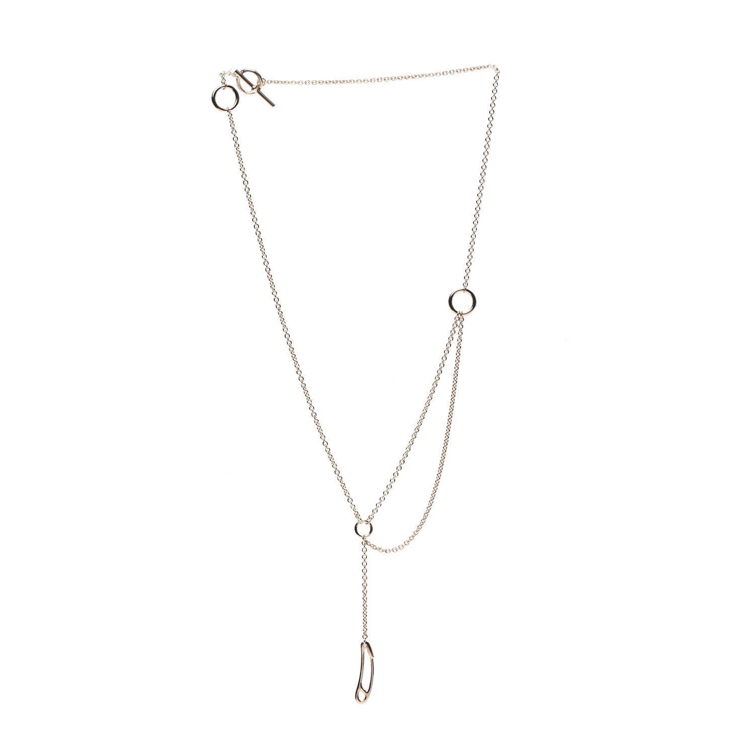 Hermes 18K Rose Gold TPM Chaine d'Ancre Punk Necklace SH 3 of 5