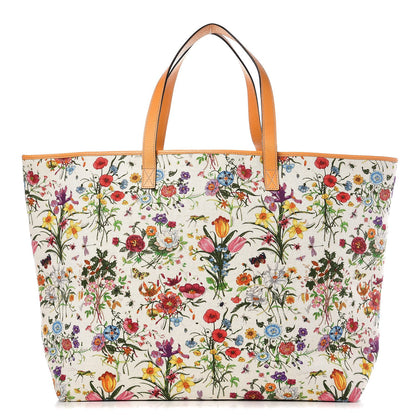 Gucci Canvas Large Floral Flora Tote 1 of 7