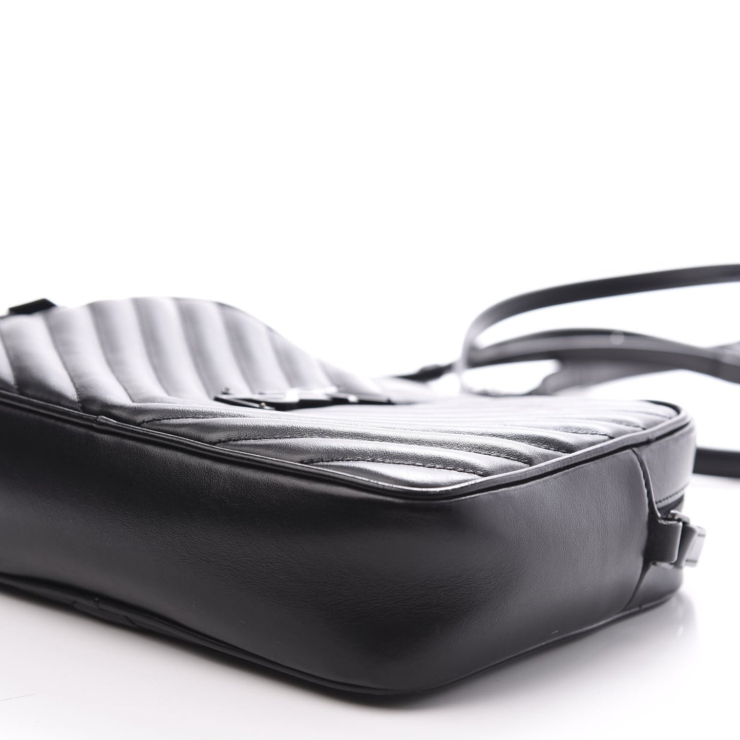 Calfskin Matelasse Monogram Lou Camera Bag Black