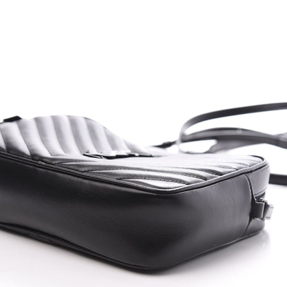 Saint Laurent Calfskin Matelasse Monogram Lou Camera Bag Black 8 of 13