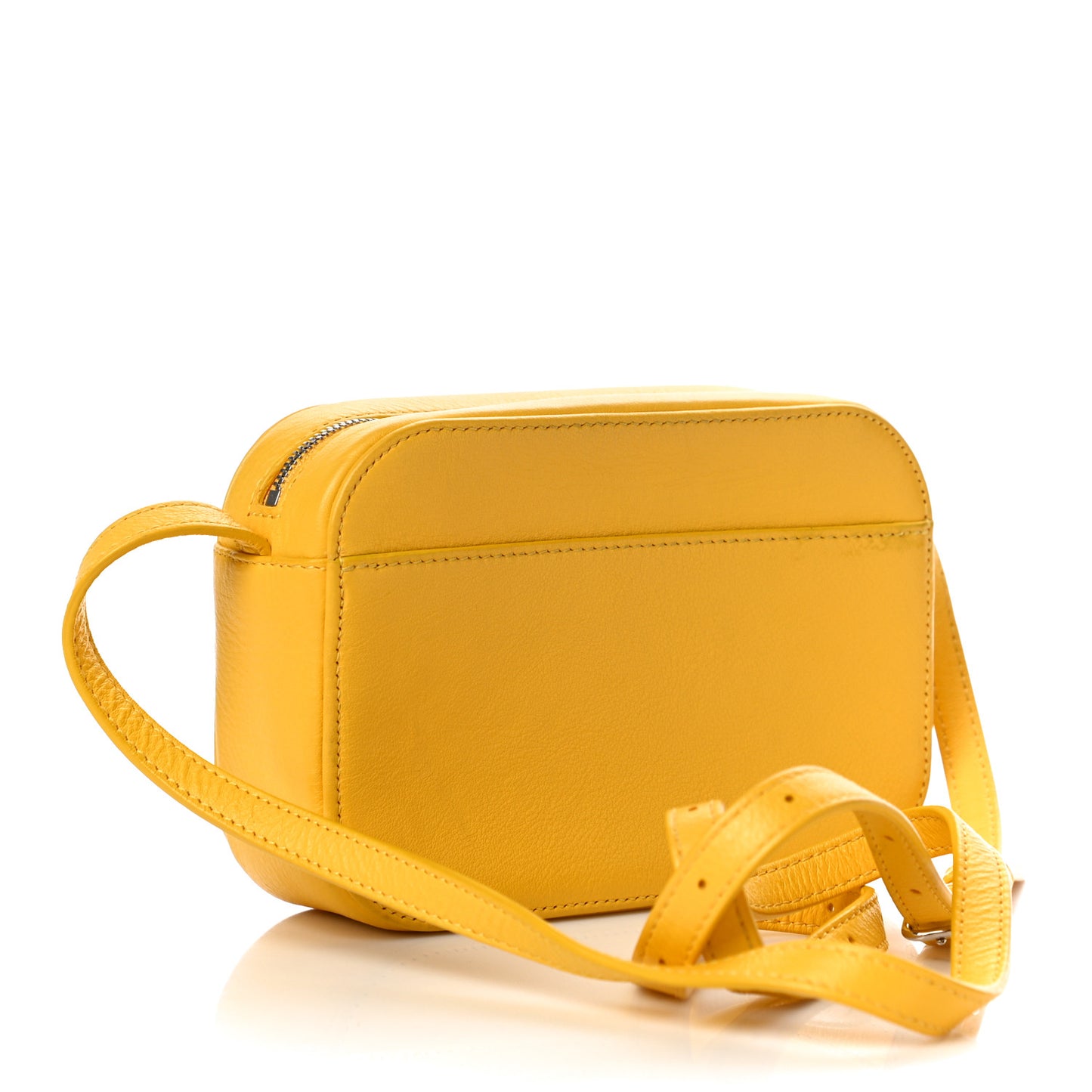 Calfskin Logo XS Everyday Camera Bag Yellow Black