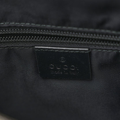 Gucci GG Supreme Monogram Web Messenger Bag Black 6 of 9