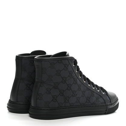 Gucci Monogram Mens High Top Sneakers 6 Black 4 of 9