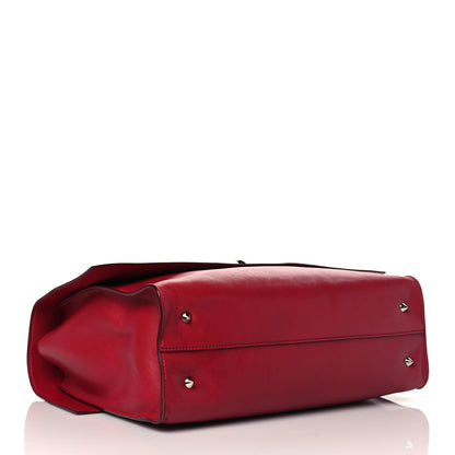 Givenchy Lambskin Medium Shark Lock Satchel Red 4 of 13