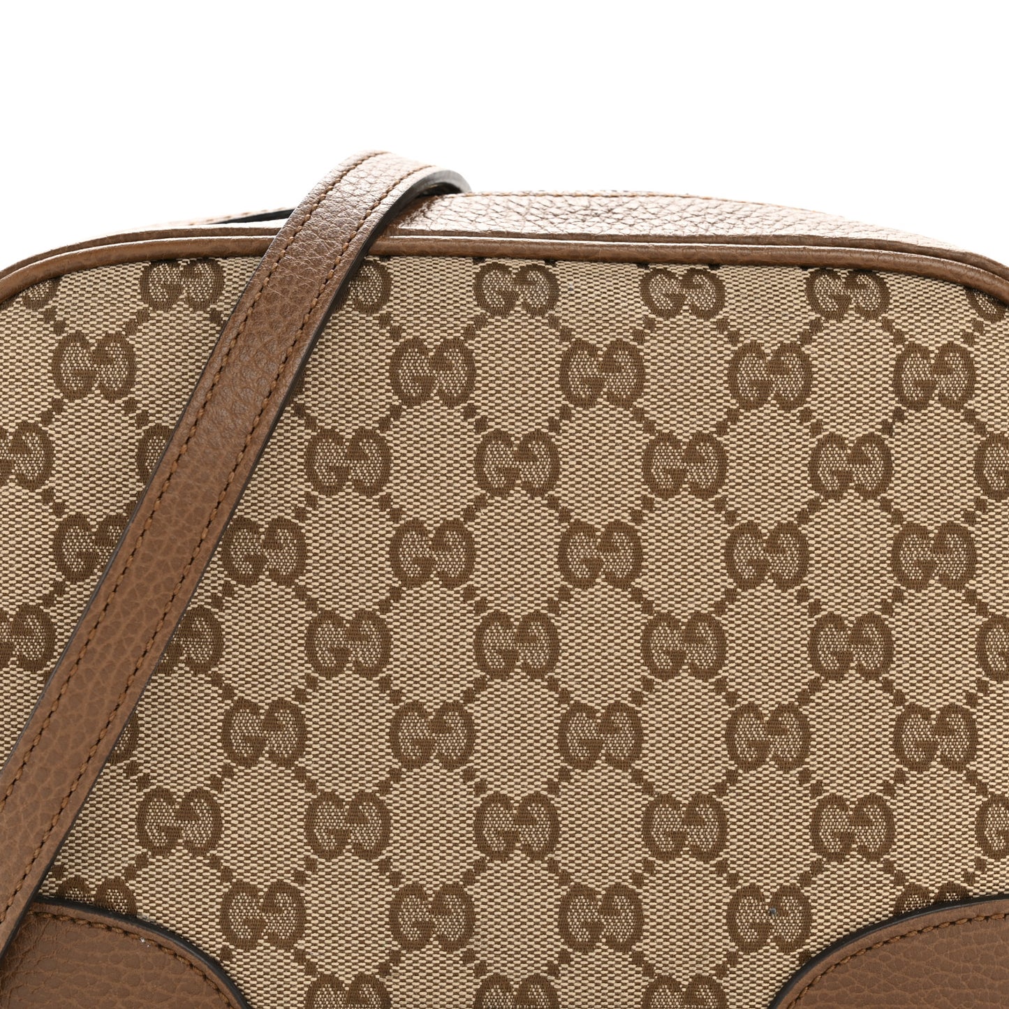 Monogram Mini Bree Messenger Bag Beige Tabacco