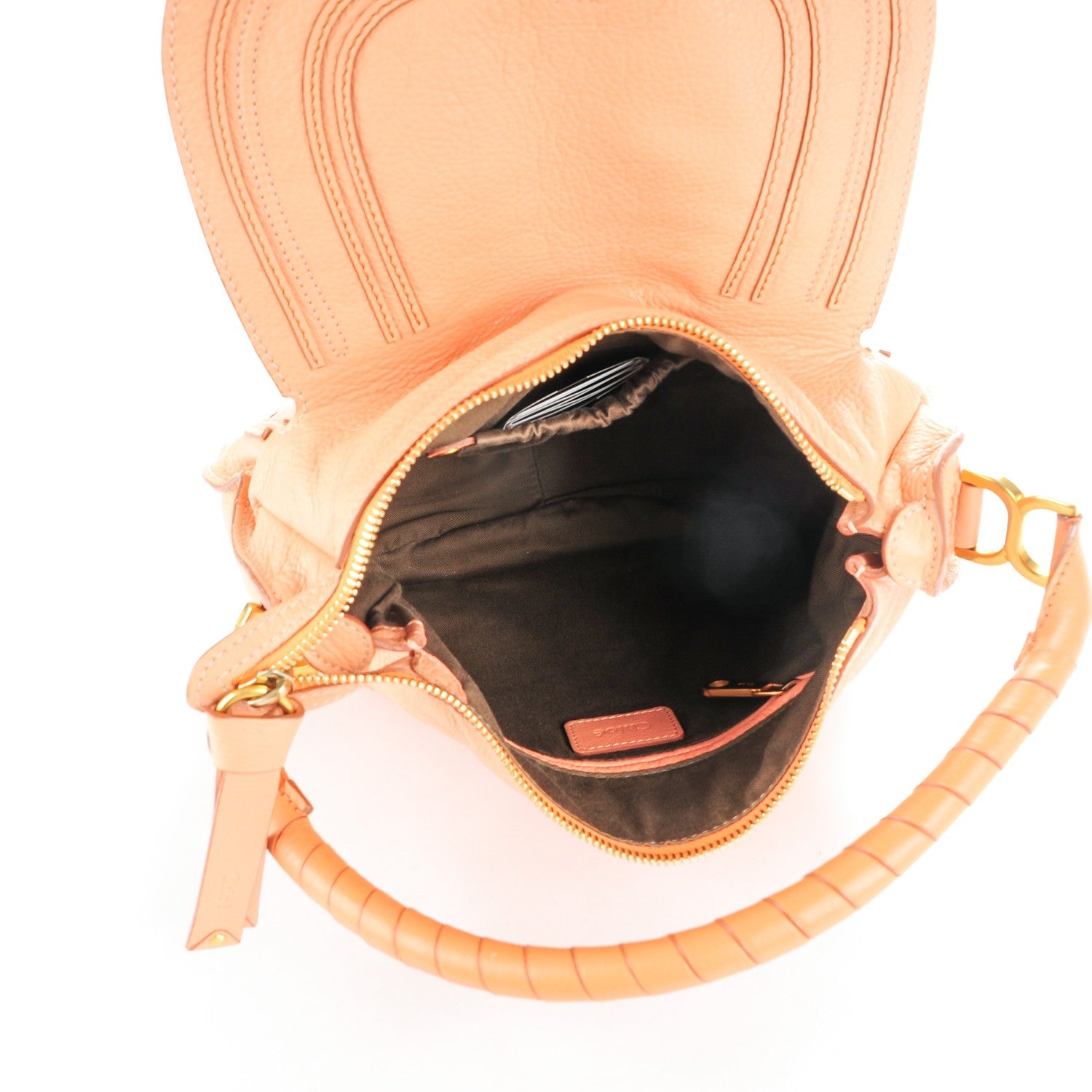 Chloe Calfskin Medium Marcie Hobo Peach Pink 5 of 8