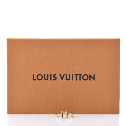 Louis Vuitton LV And Me Letter M Ring S Gold 6 of 6