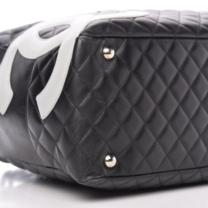 Chanel Calfskin Quilted Large Cambon Bag Black 6 of 10