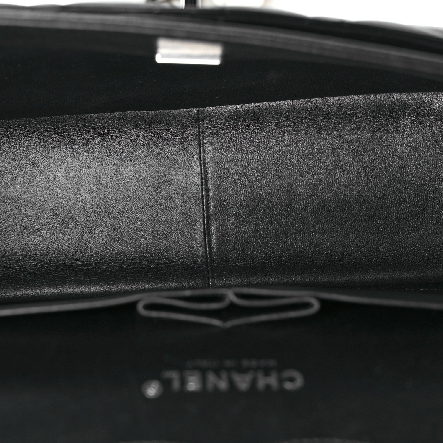 Chanel Lambskin Quilted Jumbo Double Flap So Black 5 of 10