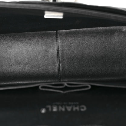 Chanel Lambskin Quilted Jumbo Double Flap So Black 5 of 10