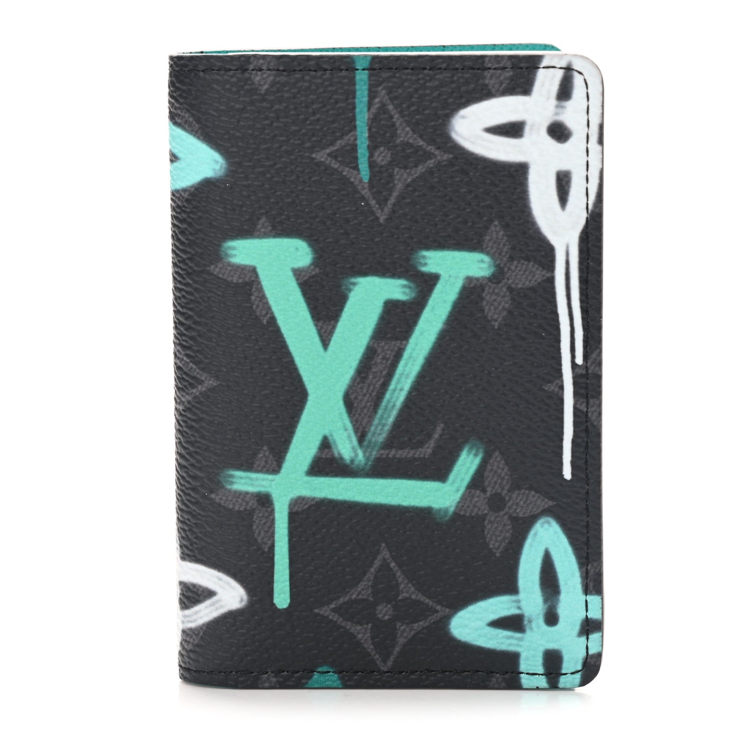 Monogram Eclipse Pocket Organizer Green Light