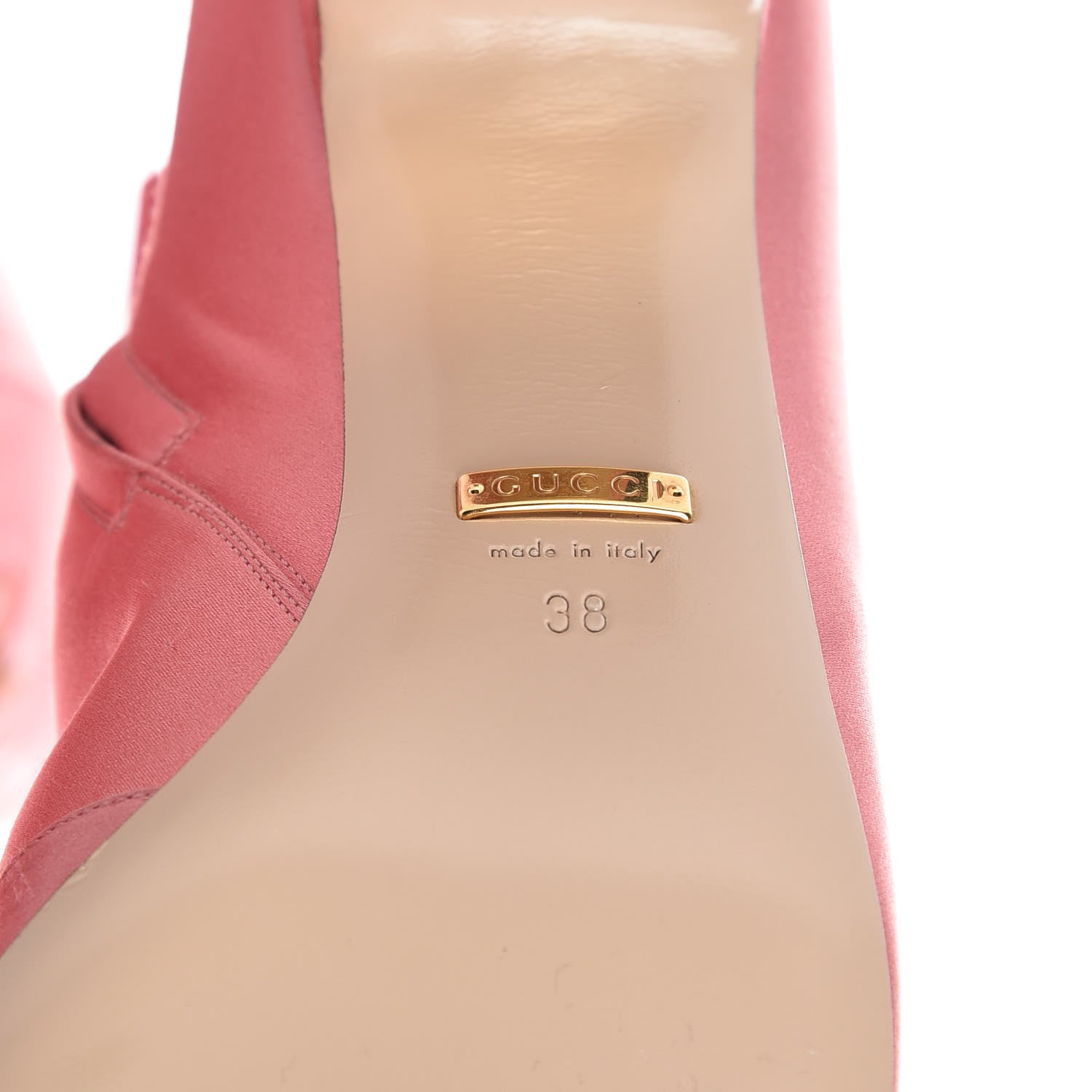 Gucci Silk Satin Malaga Kid Embroidered Candy Dragon Block-Heel Knee Boot 38 Glossy Pink 9 of 12