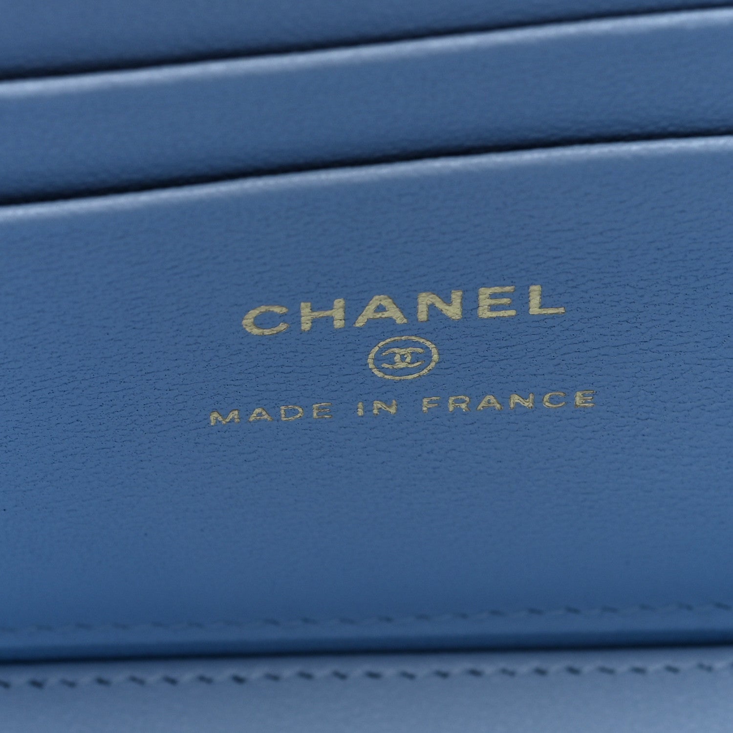 Chanel Lambskin Quilted Small Top Handle Vanity Case With Chain Light Blue 6 of 11