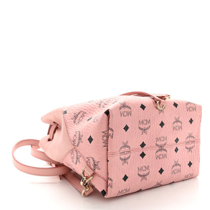 MCM Visetos Small Essential Backpack Pink 4 of 15