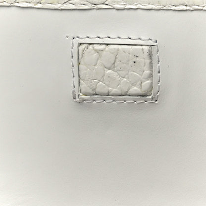 Nancy Gonzalez Crocodile Clutch White 14 of 18