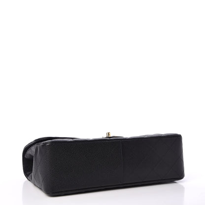 Chanel Caviar Quilted Jumbo Single Flap Black 5 of 9