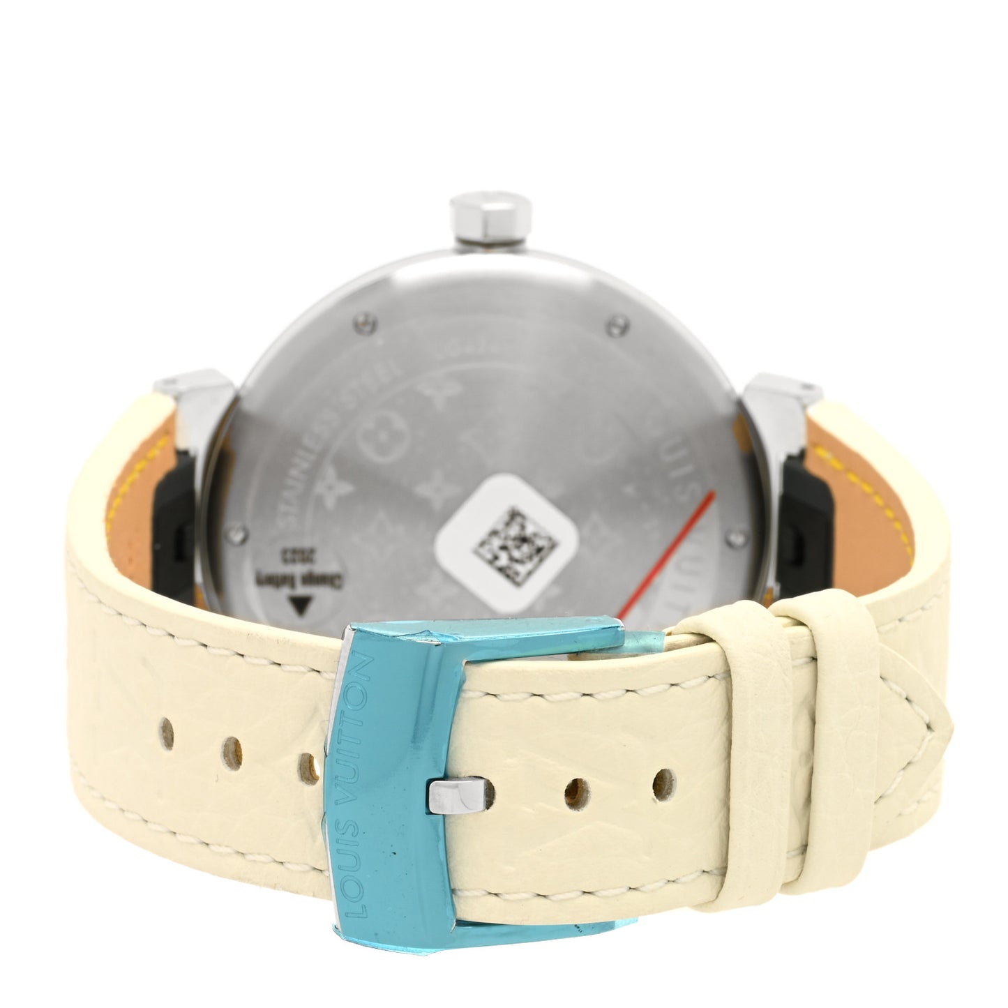 Stainless Steel Monogram 41mm Tambour Quartz Watch Lilac