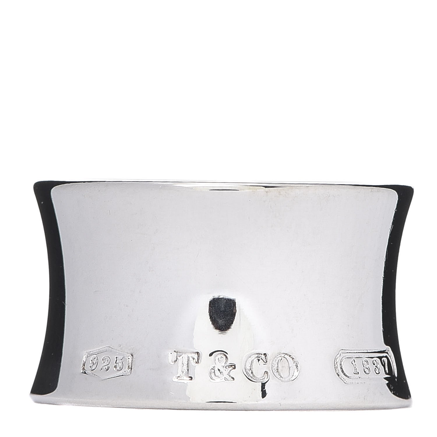Tiffany Sterling Silver 1837 Wide Ring 53 6.5 1 of 4