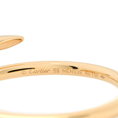 Cartier 18K Yellow Gold Small Juste Un Clou Ring 59 8.75 4 of 4