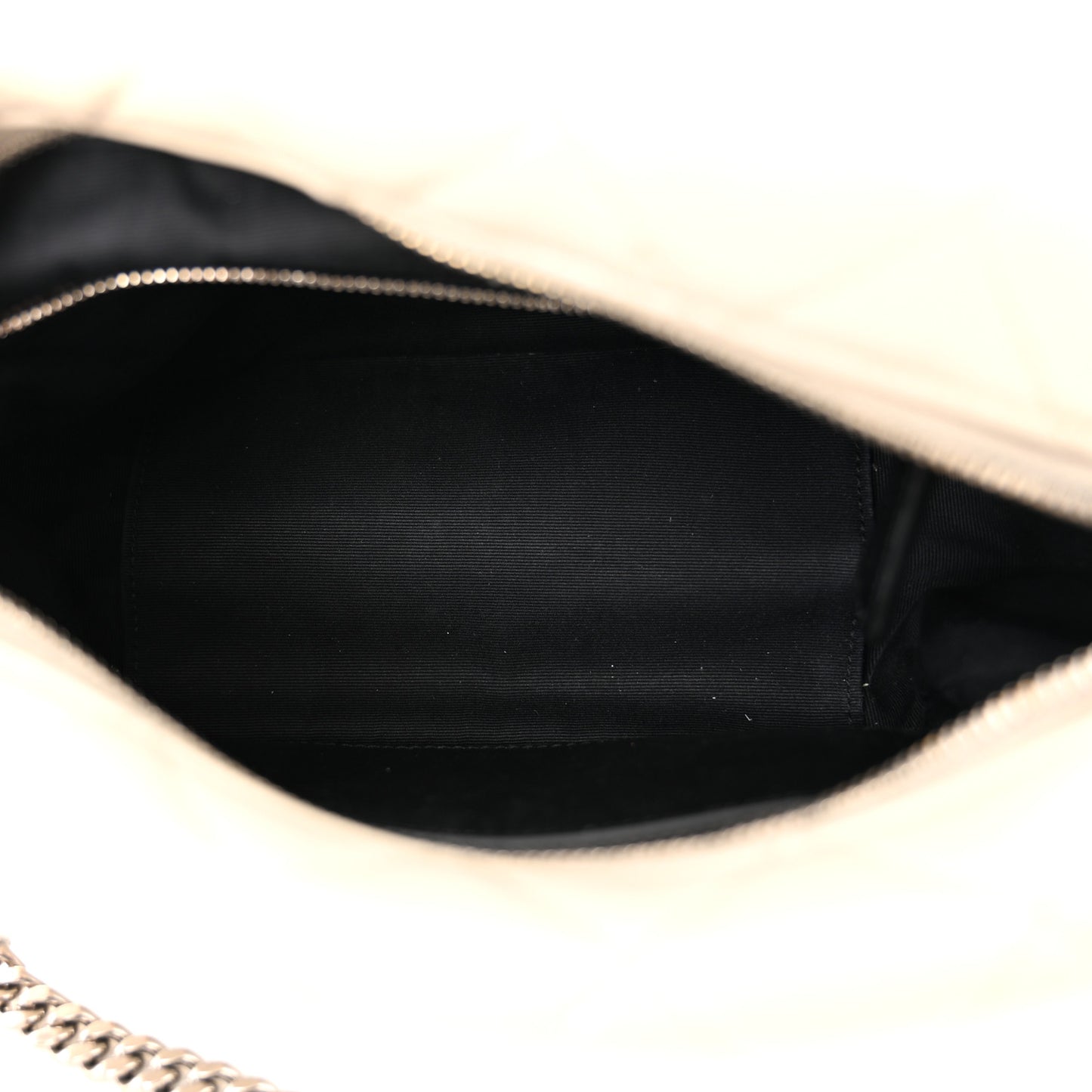 Calfskin Y Quilted Monogram Small Loulou Bowling Bag Ivory