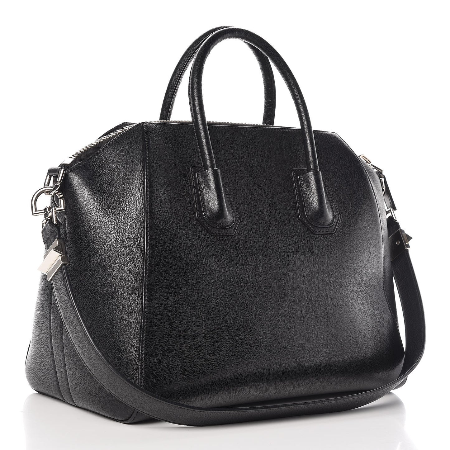 Sugar Goatskin Medium Antigona Black