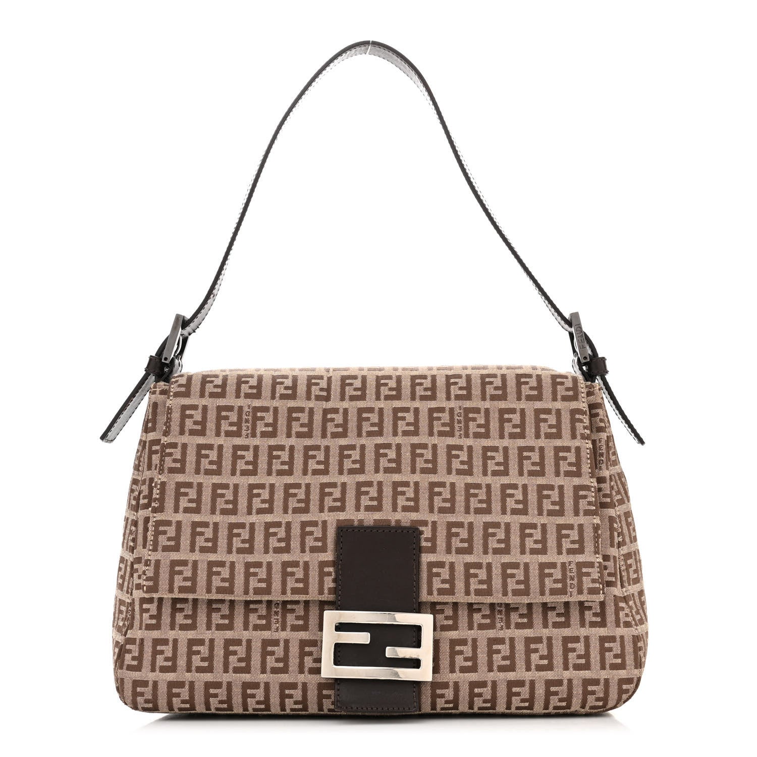 Fendi Zucchino Mama Baguette Brown 1 of 10