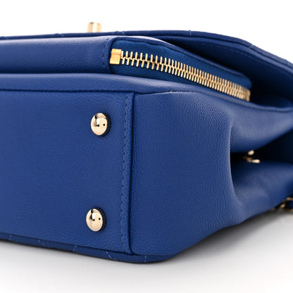 Chanel Caviar Quilted Small Business Affinity Flap Dark Blue 10 of 11