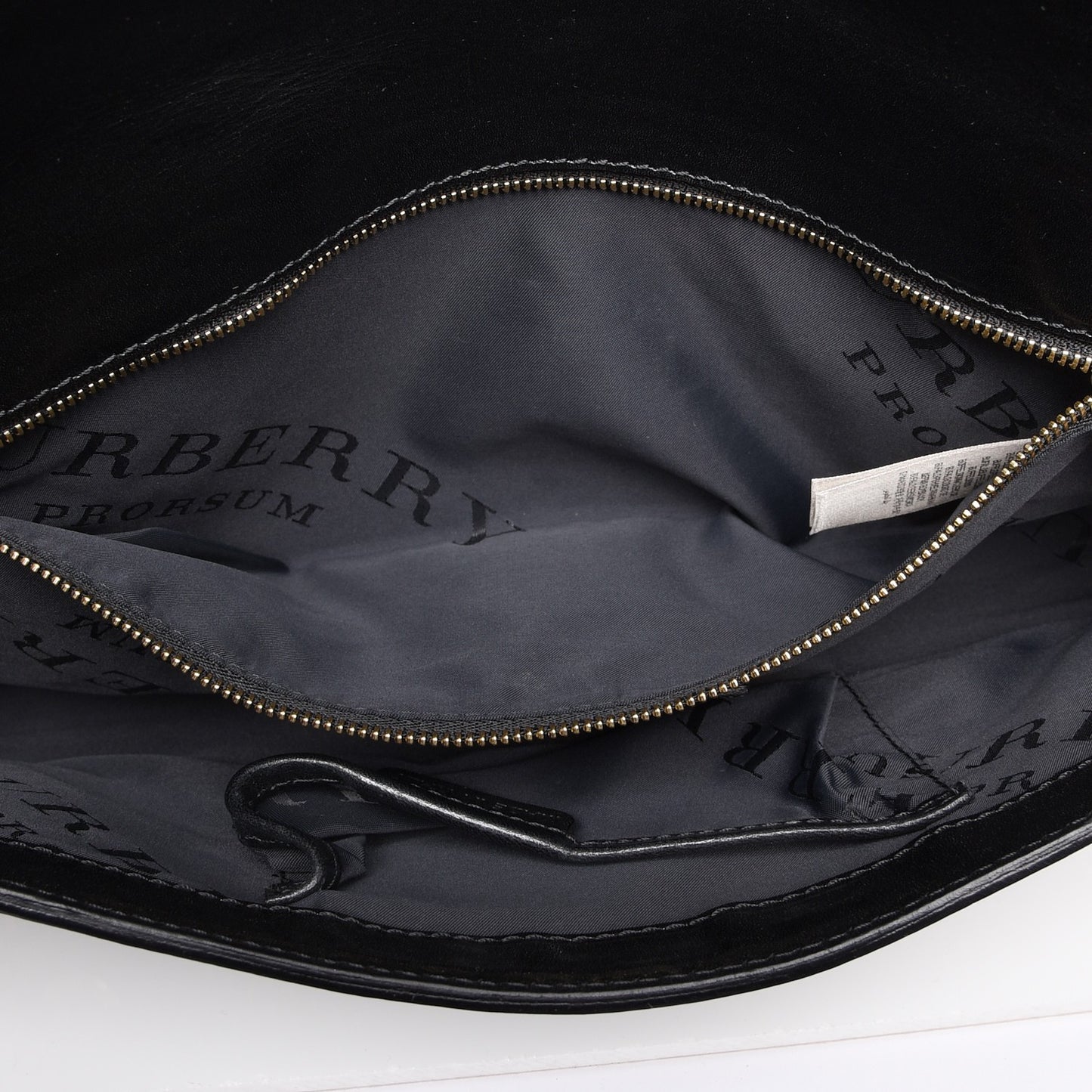 Prorsum Calfskin Cotton Woven Clutch Black Multi